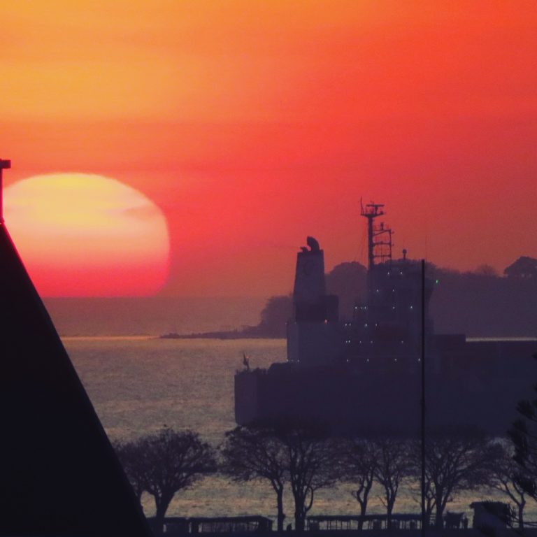 美しい夕陽で海が染まる！ロサリビーチ