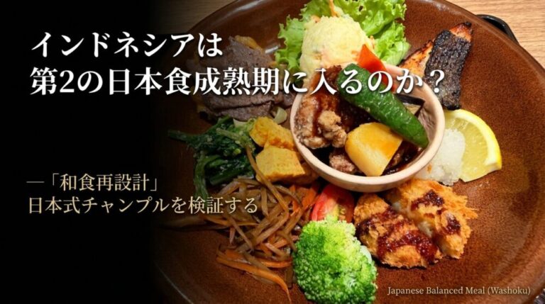 インドネシアは第2の日本食成熟期に入るのか？ “和食再設計”日本式チャンプルを検証する