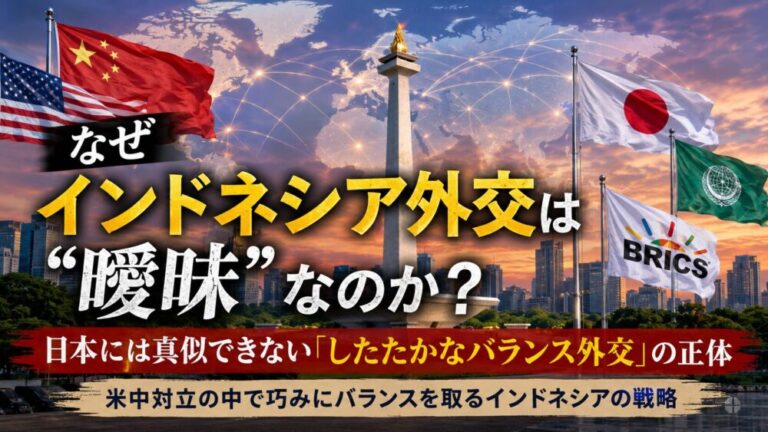 なぜインドネシア外交は“曖昧”なのか？ 日本には真似できない「したたかなバランス外交」の正体