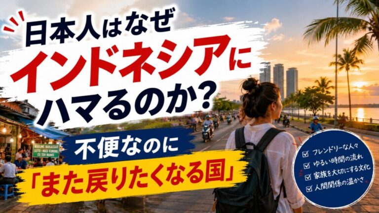日本人はなぜインドネシアにハマるのか？不便なのに「また戻りたくなる国」