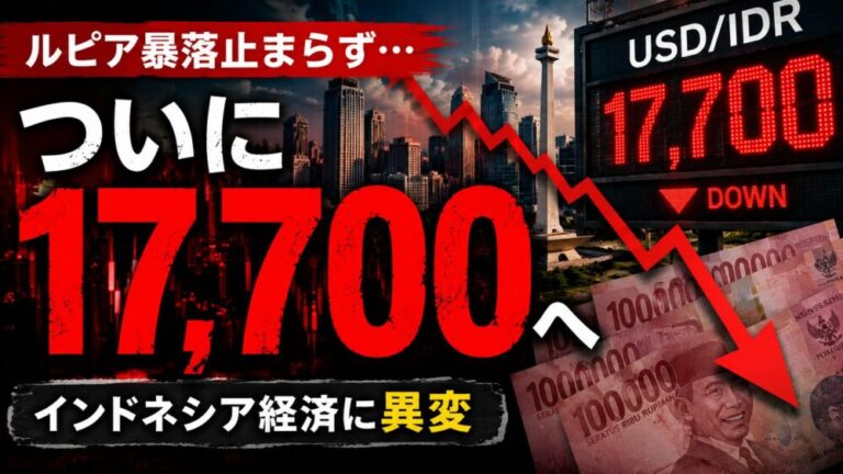 ルピア暴落止まらず…ついに17,700へ！「17,845なら独立年」国会でも皮肉