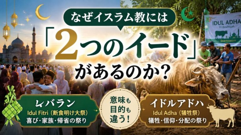 なぜイスラム教には「2つのイード」があるのか？「レバラン」と「犠牲祭」の違い