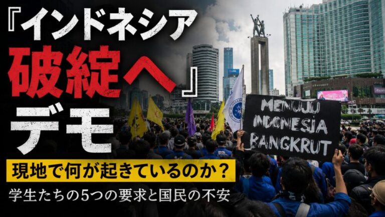 ジャカルタで「インドネシア破綻へ」デモ発生　現地で何が起きているのか？