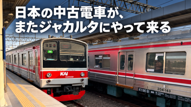 日本の中古電車が、またジャカルタにやって来る